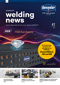 Promotional flyer for the Demmeler clamping system Promotional flyer welding tables and clamping system